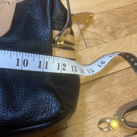 ROSSI Italian black leather hobo style shoulder handbag - Picture 13 of 16